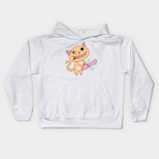 Chainsaw Cat Kids Hoodie